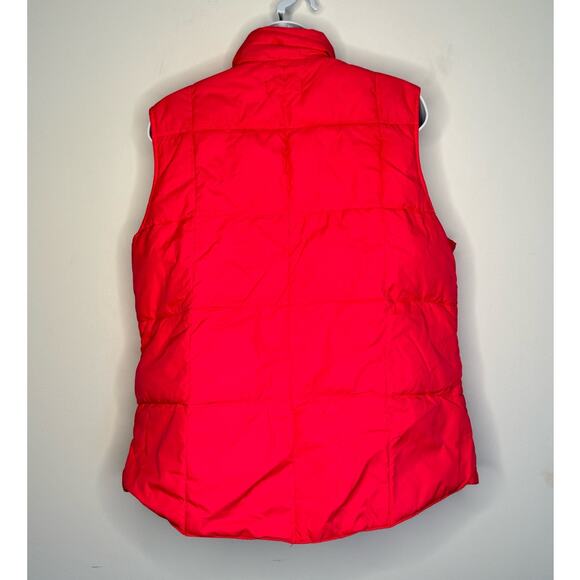 Lands End Womens Puffer Vest Goose Down Feather Pink Vest SIZE M - Picture 2 of 6